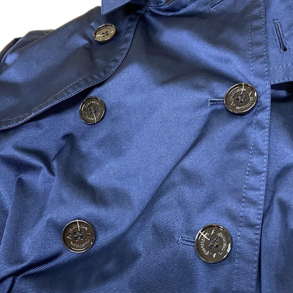 Aquascutum アクアスキュータム トレンチコート サイズ15 L レディース - ダークネイビー 長袖|秋|春 WWW_NOITHATQUANGTHANH_NET