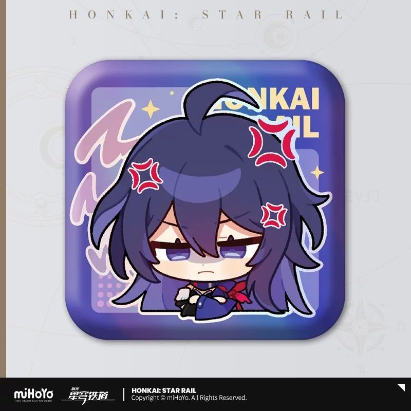 崩壊：スターレイル・公式 スクエア 缶バッジ（パム展覧会）ジェパード