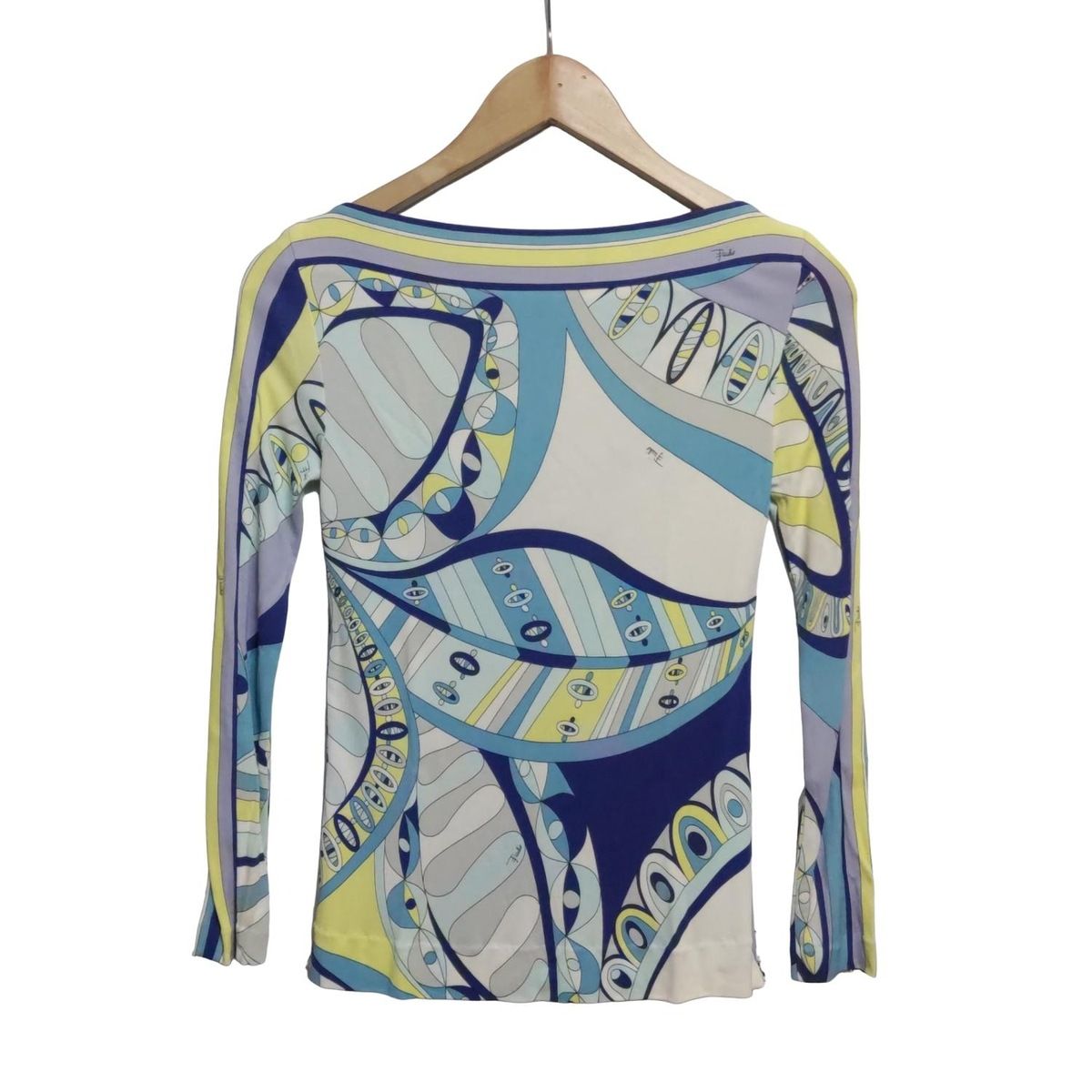 EMILIO PUCCI エミリオプッチ ブラウス 40(M位) 青系(総柄) 【古着】