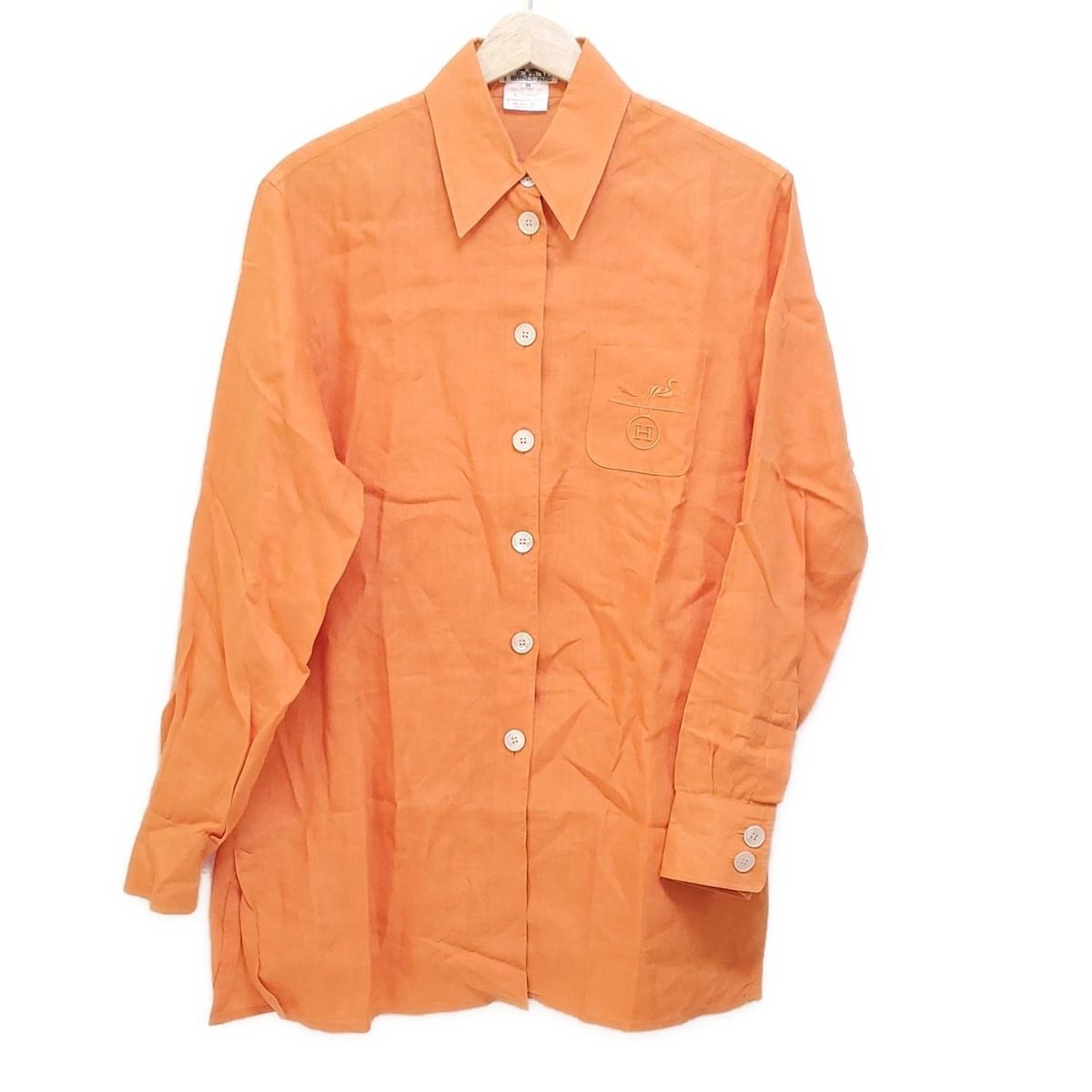美品　エルメス　シャツブラウス　　サイズ36 美品エルメスシャツブラウスサイズ36