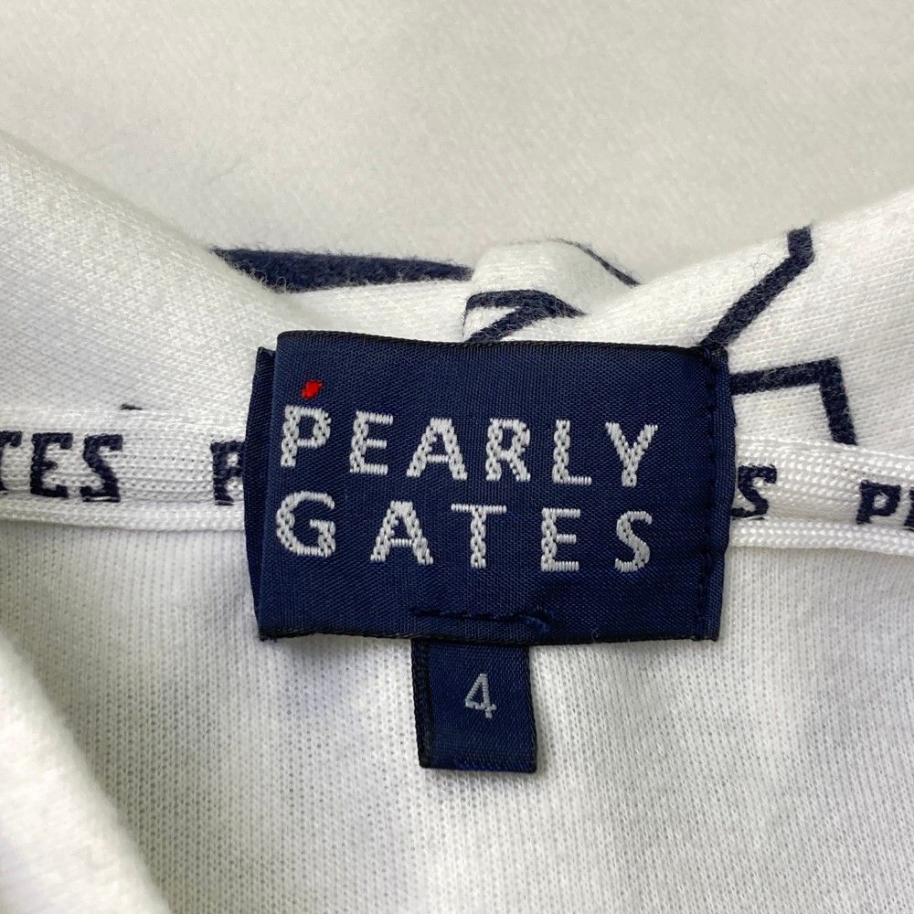 サイズ：4 PEARLY GATES パーリーゲイツ スウェット ジップパーカー 総