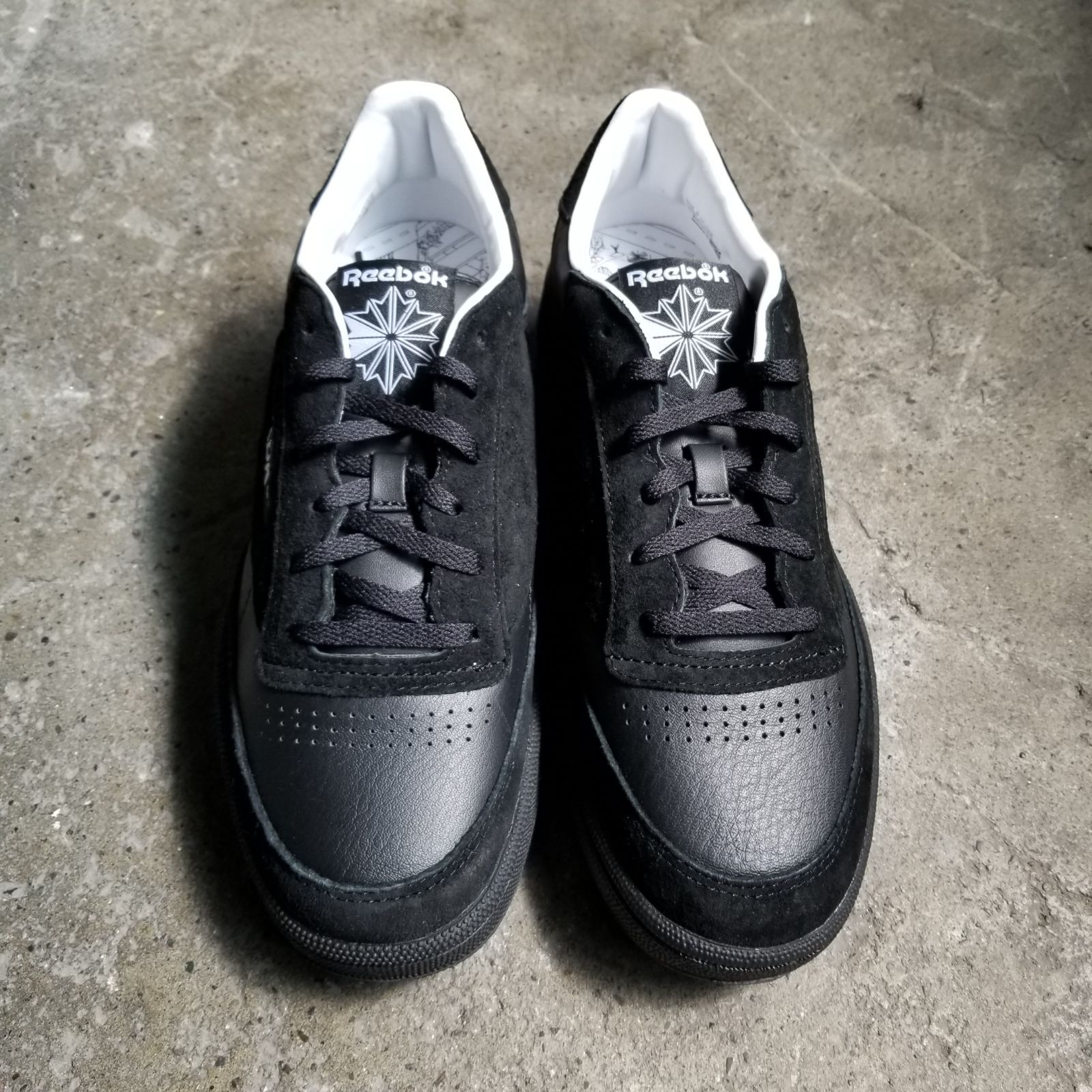 【新品、未使用品】Reebok 1LDK スニーカー 黒　27.5㌢ Reebok 1LDK 別注 CLUB C 85 VINTAGE 27㎝ リーボック クラブC