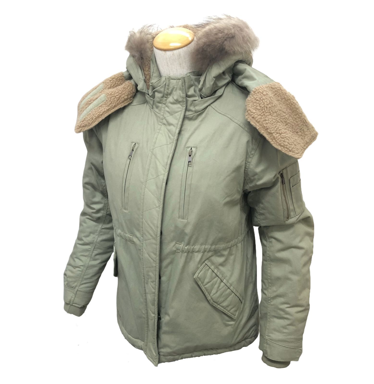 【得★61％引】ロッソROJ-968 グレー（M）ウィンターショートモッズコート Amazon | [ロッソスタイルラボ] バイク ジャケット ウィンターショート