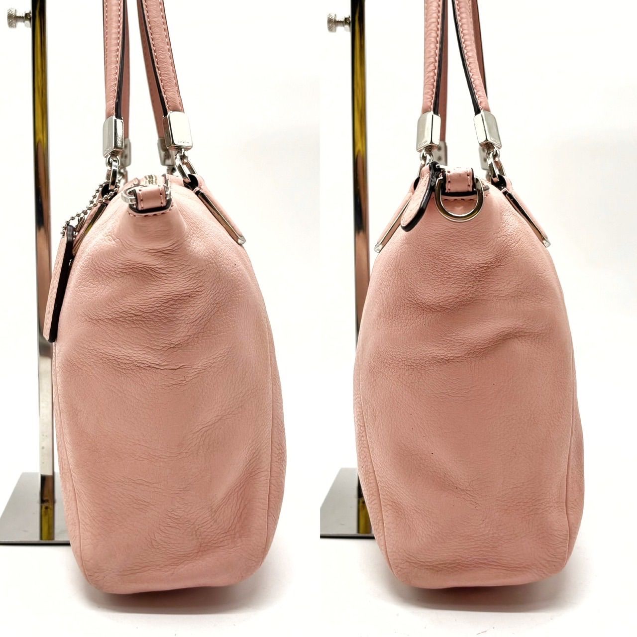 【美品】コーチ　2way ショルダーバッグ　トート　馬車金具　チャーム　レザー ✨良品✨ COACH コーチ 2way ショルダーバッグ トートバッグ