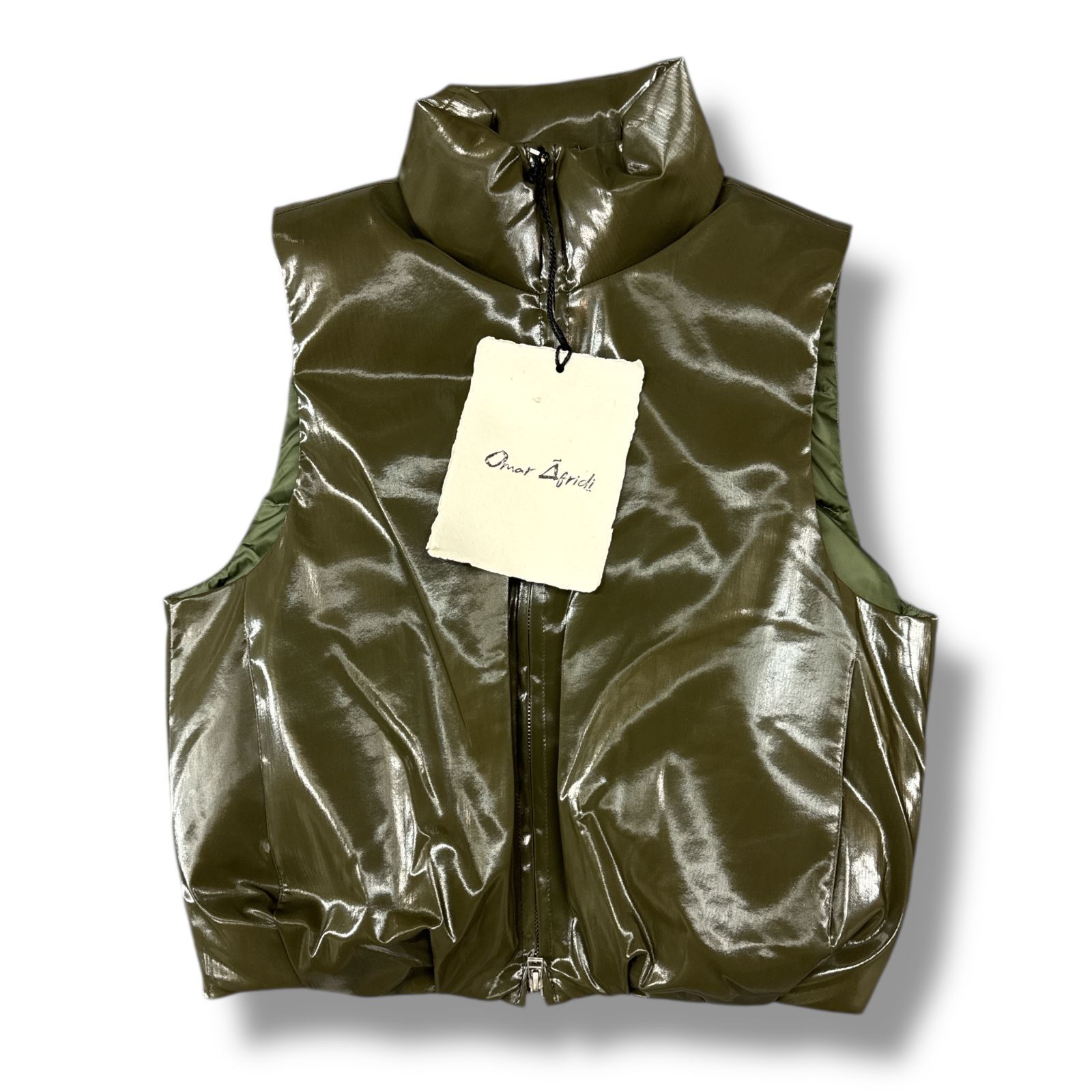 新品Omar Afridi 24AW Foamed Vest ベストグレー 未使用品 Omar Afridi 24AW Foamed Vest フォームド ダウンベスト