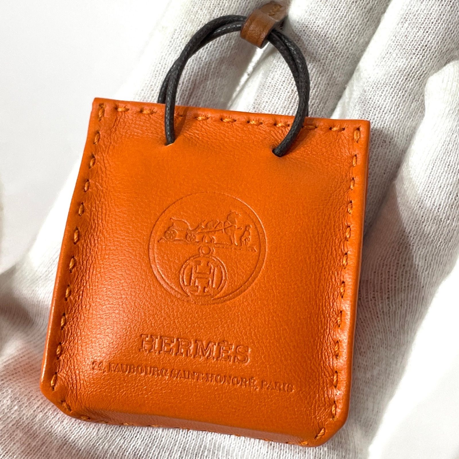 HERMESシヨッパーチャーム HERMES エルメス サックオランジュ バッグ