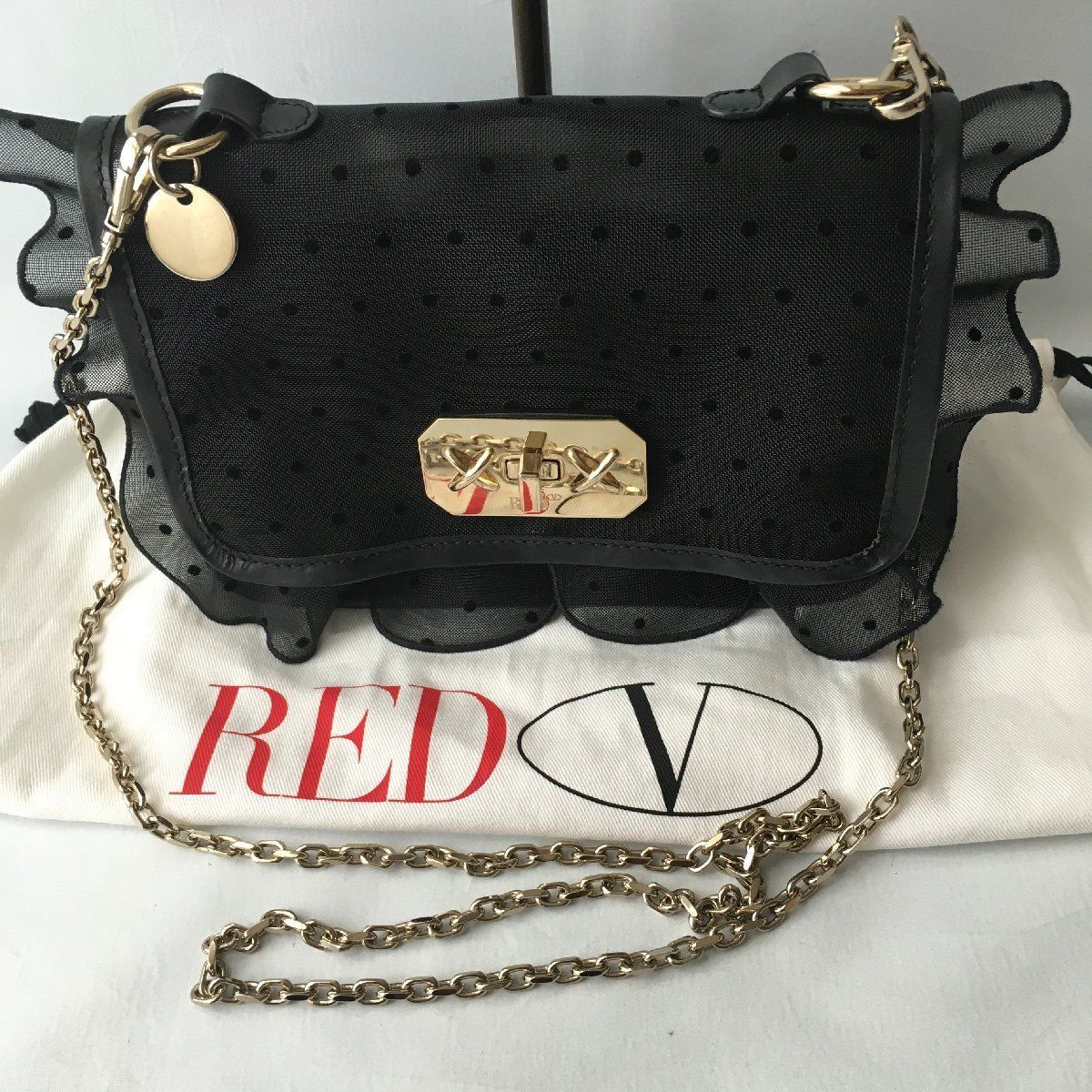 美品 RED VALENTINO レッドヴァレンティノ ロック ラッフル