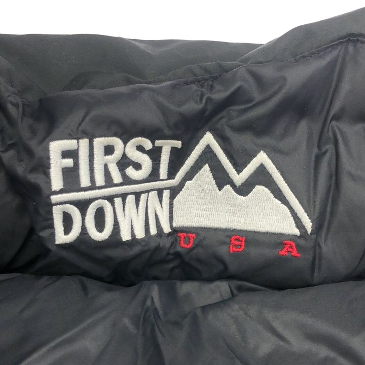 FIRST DOWN ファーストダウン ④ F542001 バブルダウンジャケット メンズ ベージュ×ブラック XL SIROKUMA-CORPORATION_COM