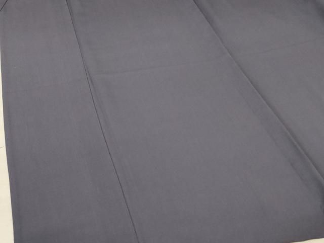 平和屋着物○上質な色無地 草花地紋 青白橡色 京都きもの友禅