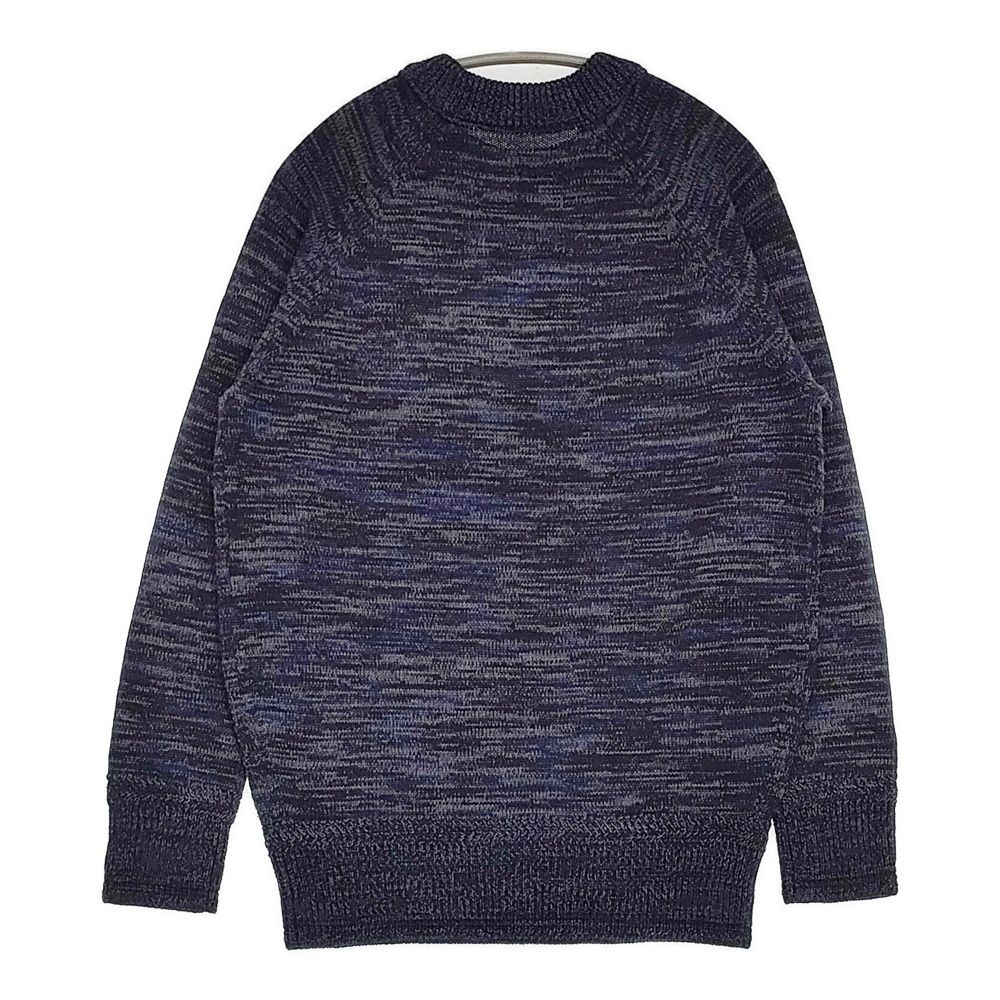 SIDE SLOPE 新品 MULTICOLORED KNIT EMBROIDERED IN WOOL 2 定価31900円 セーター ニット ネイビー メンズ サイドスロープ【中古】5-0912T♪ SIDE SLOPE 新品 MULTICOLORED KNIT EMBROIDERED IN WOOL 2 定価31900