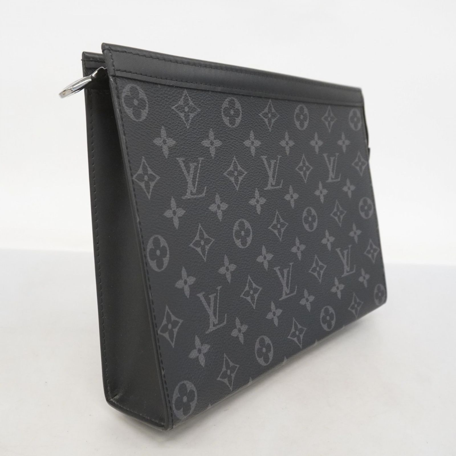 ルイ ヴィトン Louis Vuitton ルイ ヴィトン クラッチバッグ モノグラム エクリプス ポシェットヴォワヤージュMM M61692 ブラック グレーメンズ