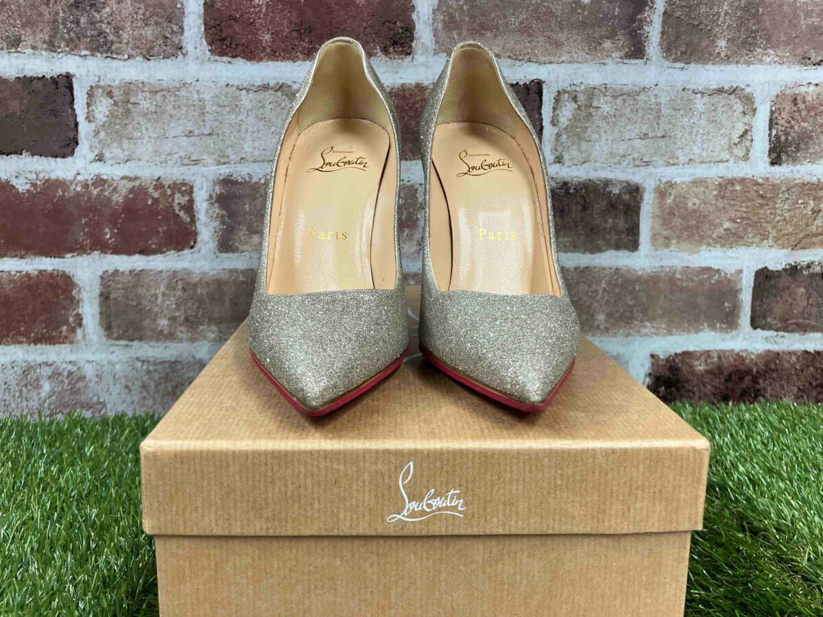 新品✨クリスチャンルブタン　ハイヒールパンプス　グリッター　シルバー　36 Christian Louboutin クリスチャン ルブタン ヒールパンプス