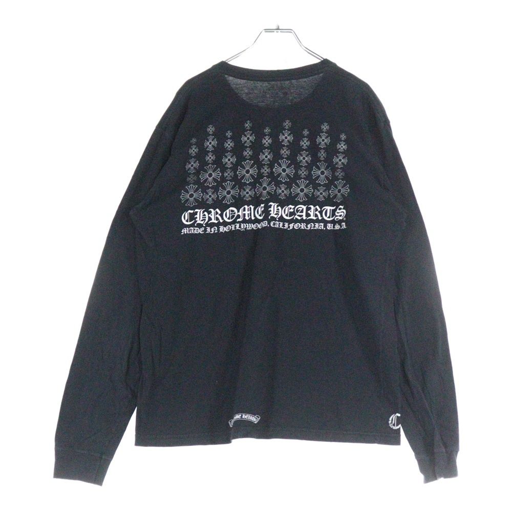 CHROME HEARTS クロムハーツ CHプラスプリント 長袖Tシャツ ロングスリーブ ブラック