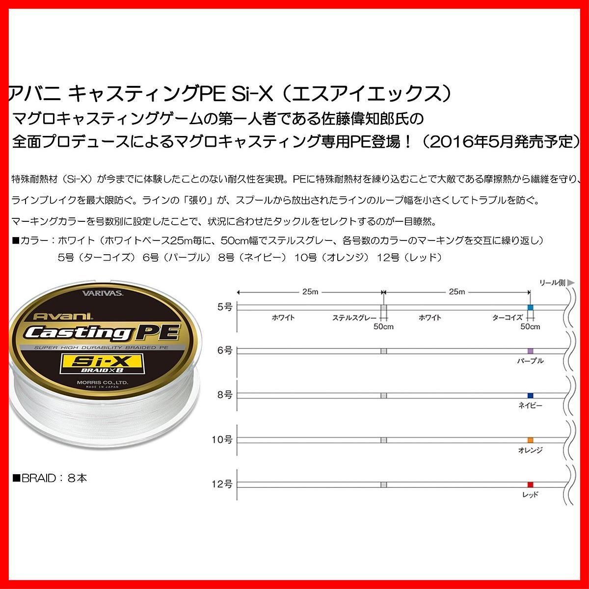 １着でも送料無料 バリバス VARIVAS(バリバス) 8号 PEライン アバニ