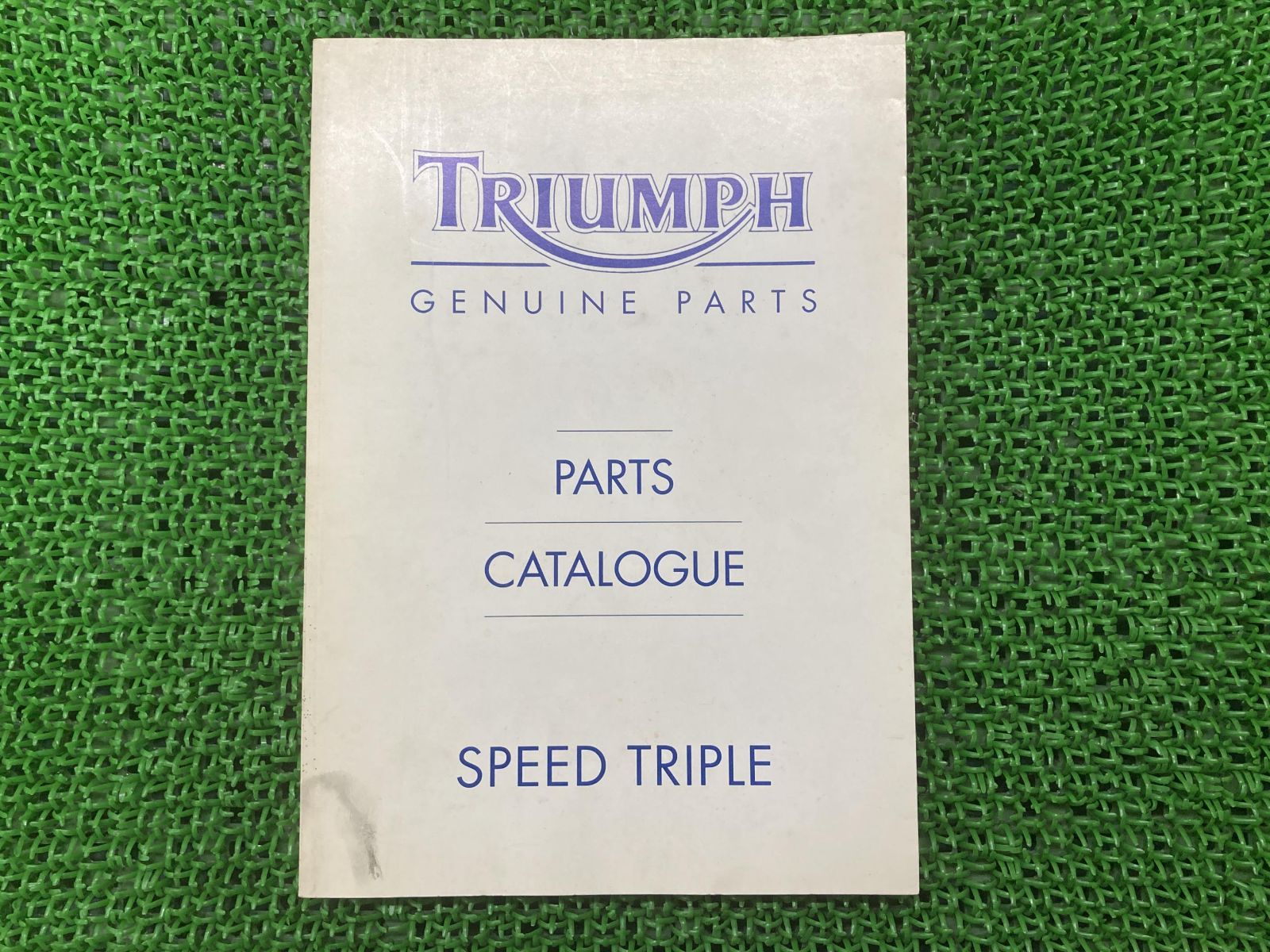 スピードトリプル パーツリスト 1版 トライアンフ(TRIUMPH) 正規 中古 バイク 整備書 SPEEDTRIPLE トライアンフ TRIUMPH  パーツカタログ