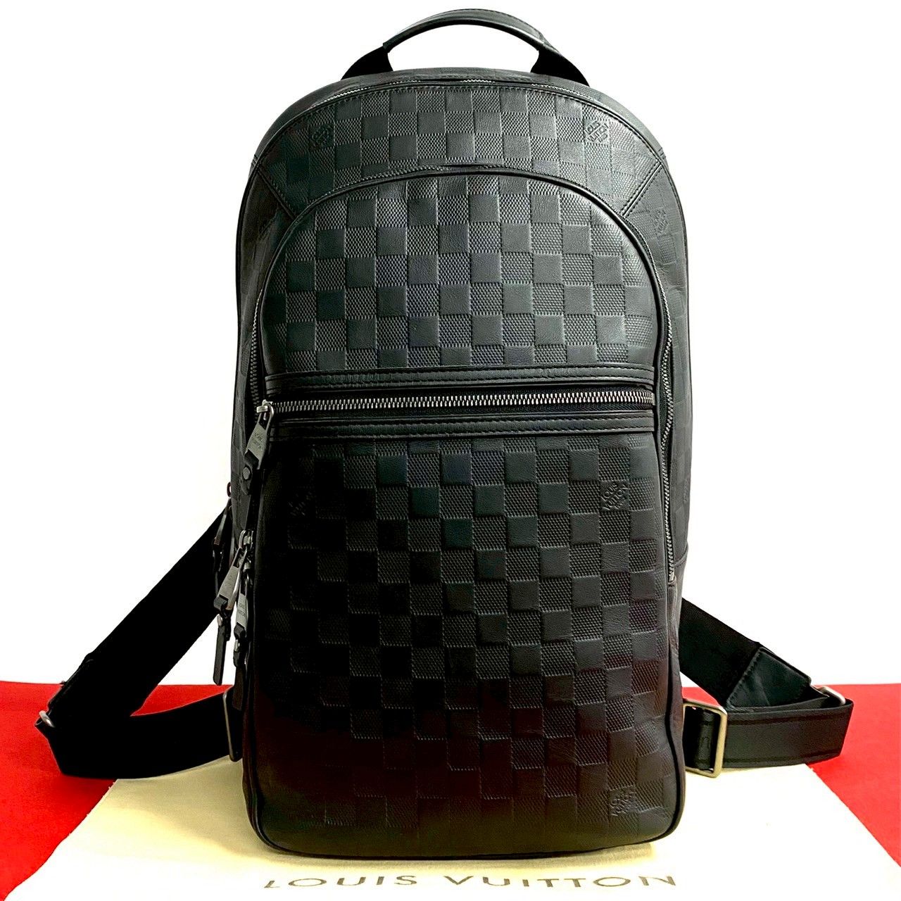 ほぼ未使用 袋付き LOUIS VUITTON ルイヴィトン ミカエル ダミエ 