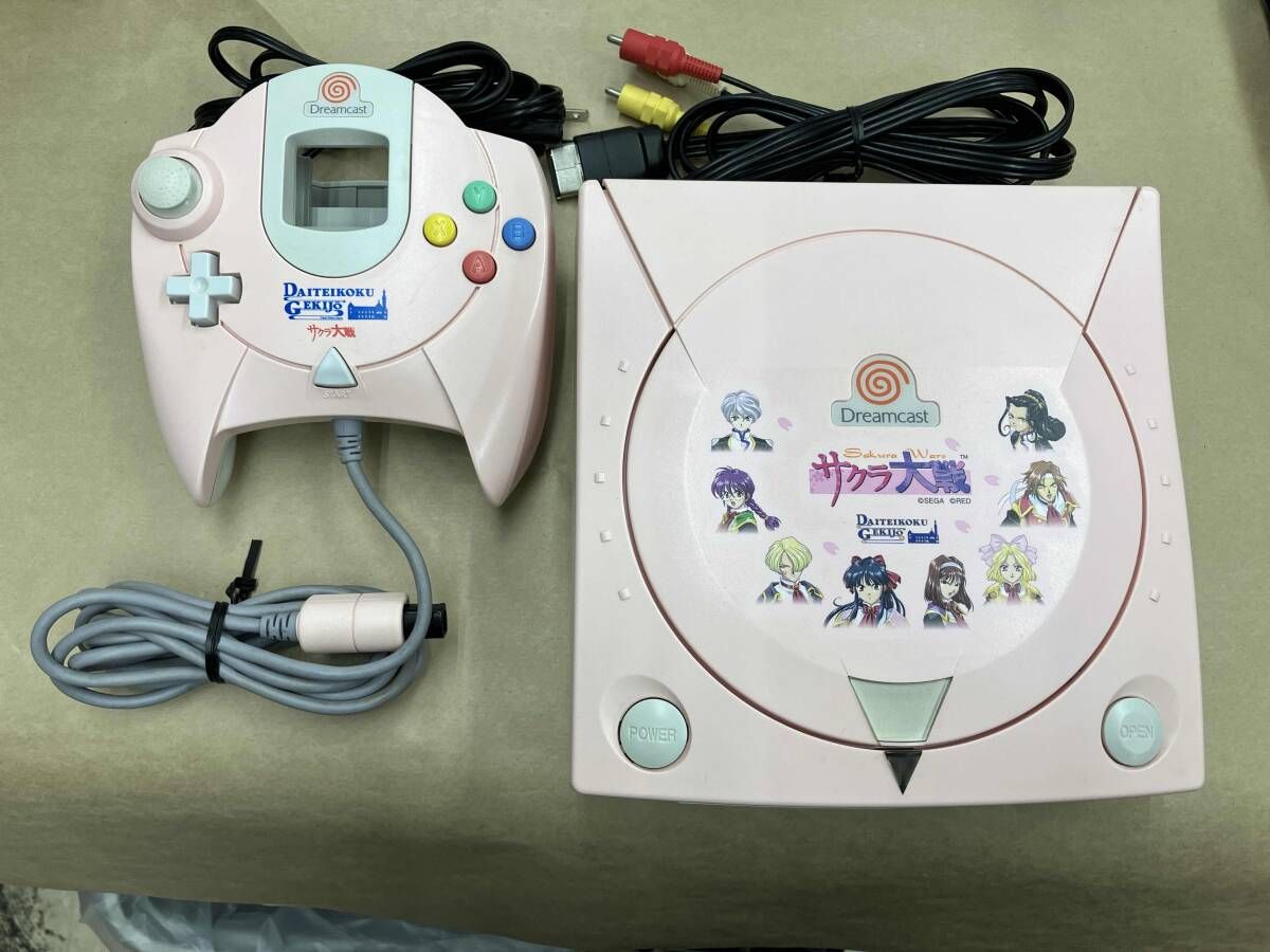 SEGA - ドリームキャスト一式　サクラ大戦などソフト7本付 動作確認済】SEGA/ドリームキャスト本体 サクラ大戦ver - メルカリ