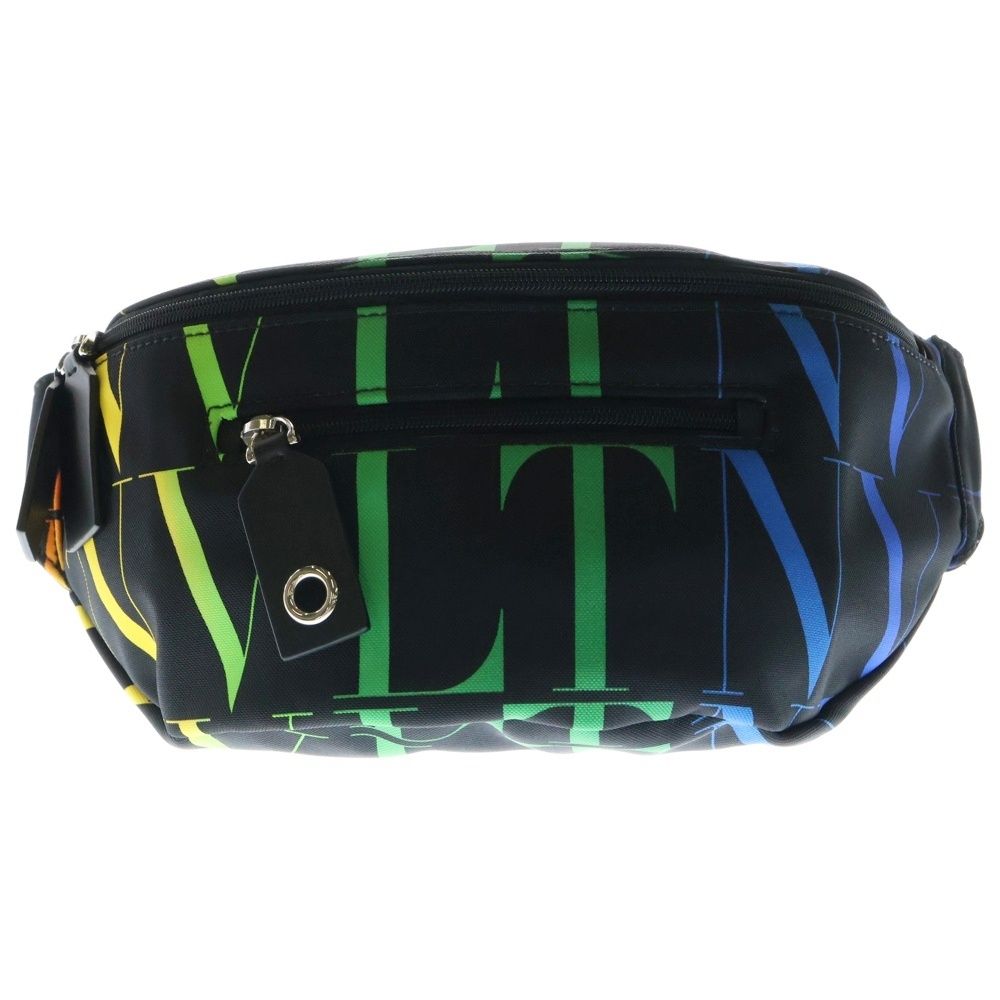 VALENTINO ヴァレンティノ VLTNロゴプリント タイムズベルトバッグ|ボディバッグ ブラック VY2B0982MVX