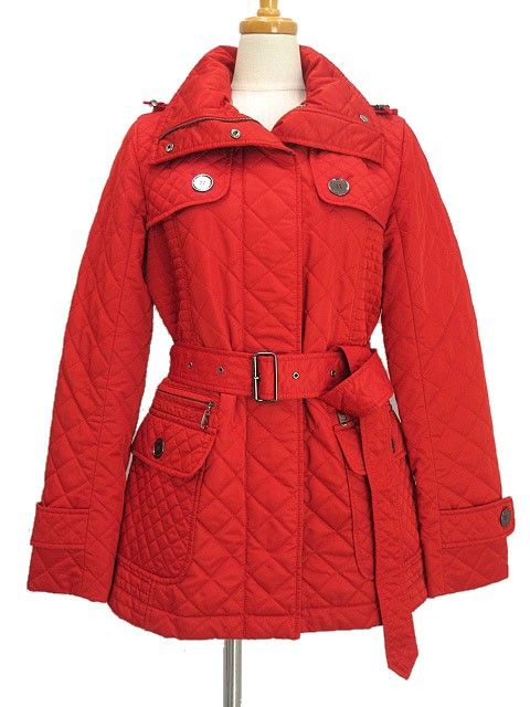 【美品】BURBERRY LONDON キルティング　トレンチコート　ラビット 美品】BURBERRY LONDON キルティング トレンチコート ラビット