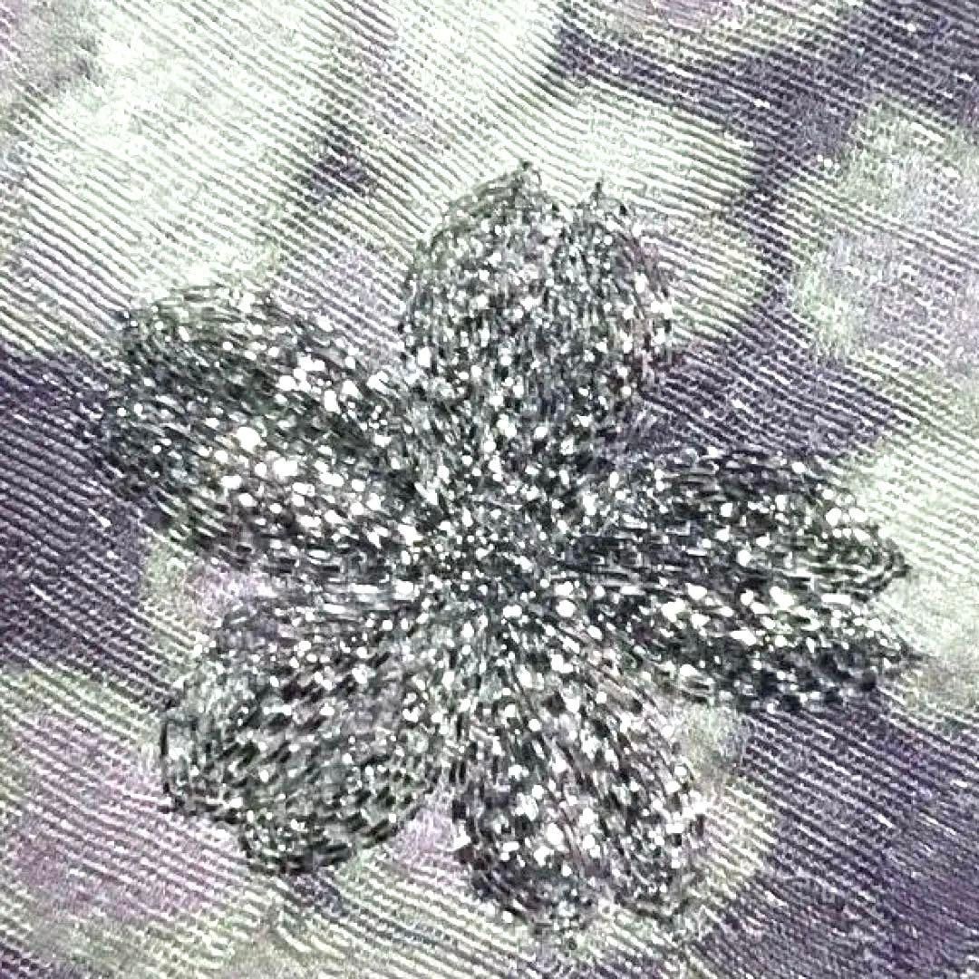 銀通し　刺繍　梅花　桜花　振袖　襦袢セット　着物 021a p 銀通し 刺繍 梅花 桜花 振袖 襦袢セット 着物 021a p