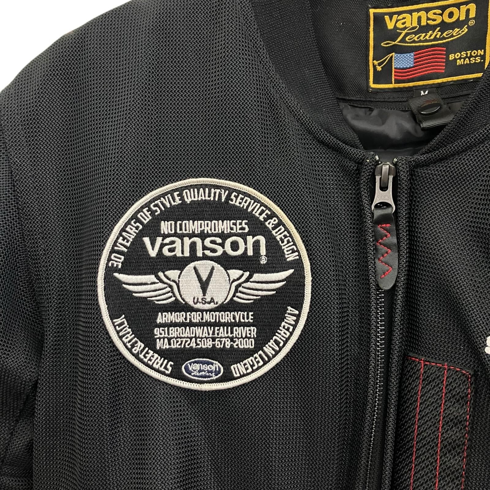 186004 VANSON バンソン ライダースジャケット メッシュ プロテクター M メンズ USTAUSTRALIA_COM_AU