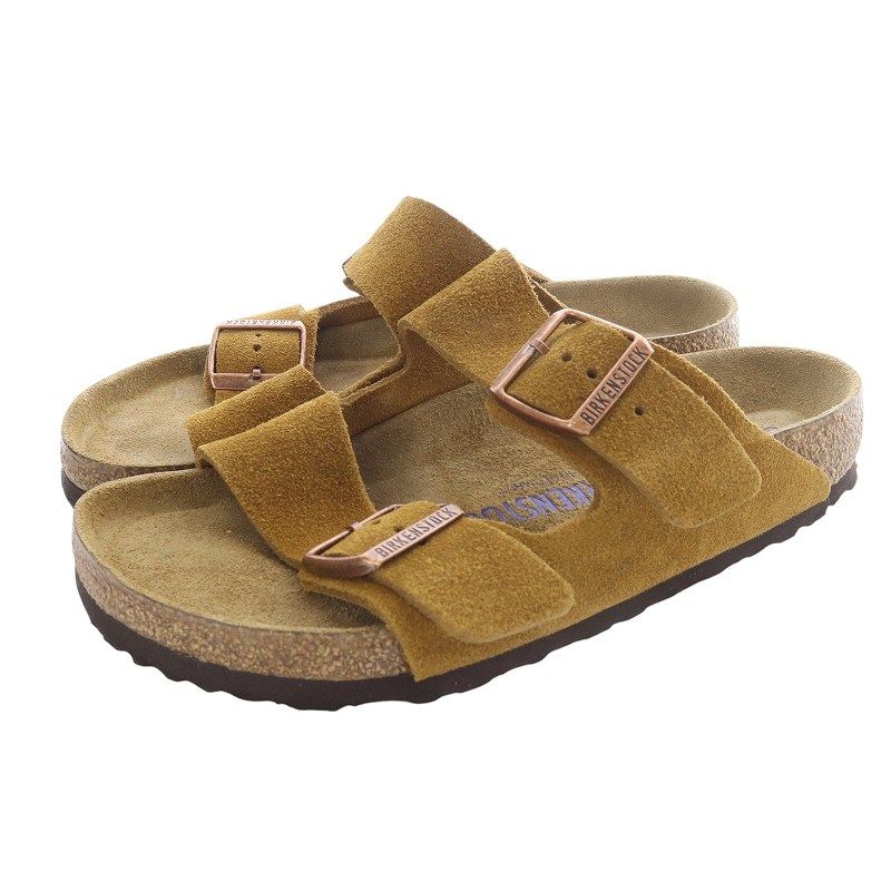 ビルケンシュトック BIRKENSTOCK ARIZONA アリゾナ サンダル ロゴ 24.5cm 茶色