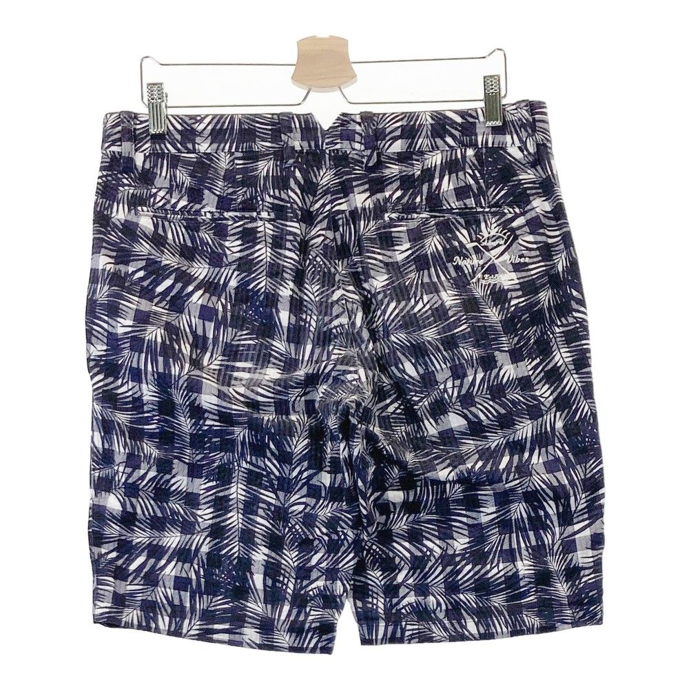 サイズ：LL ADMIRAL アドミラル ハーフパンツ 総柄 ネイビー系