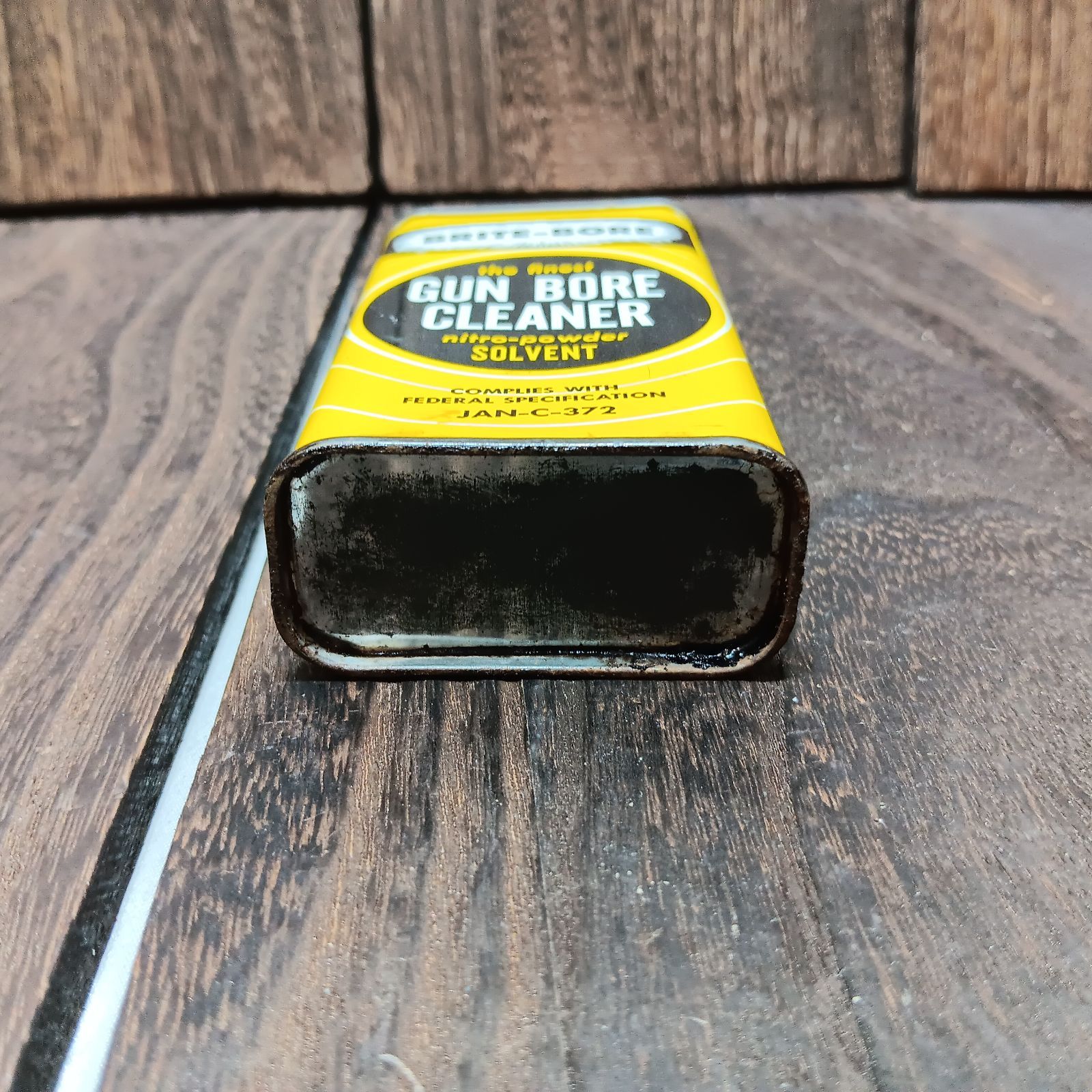 アメリカン雑貨 インテリア オイル缶 Brite-Bore Gun Cleaner