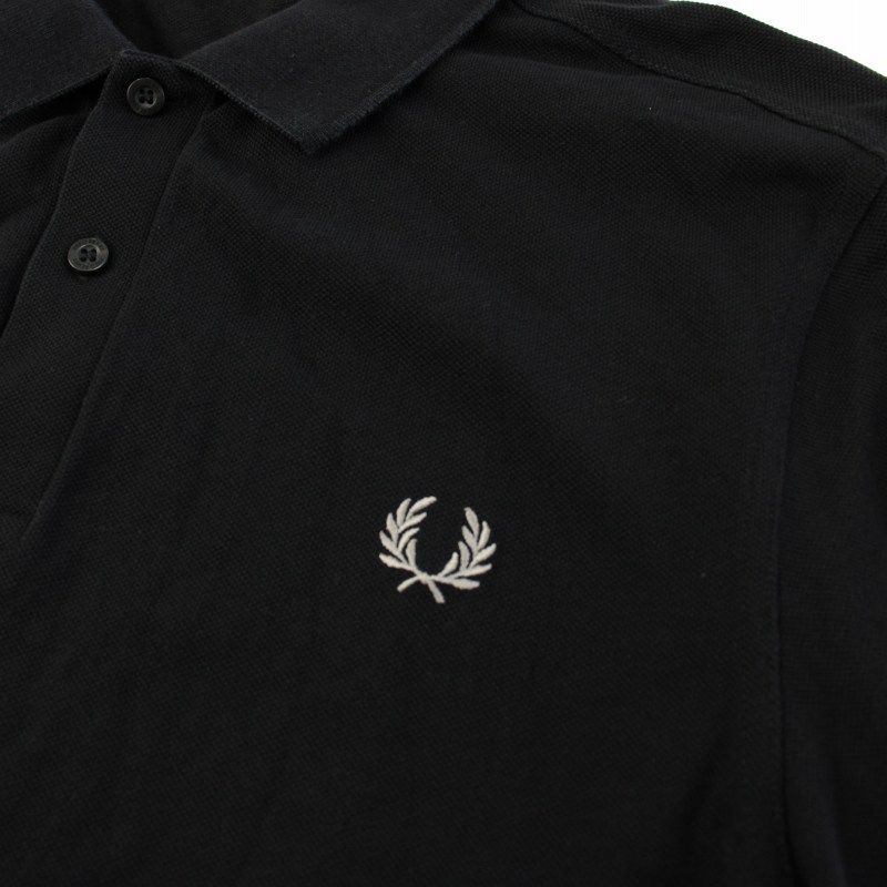 フレッドペリー 長袖ポロシャツ Lサイズ 黒 フレッドペリー FRED PERRY Plain Fred Perry L/S Polo Shirt