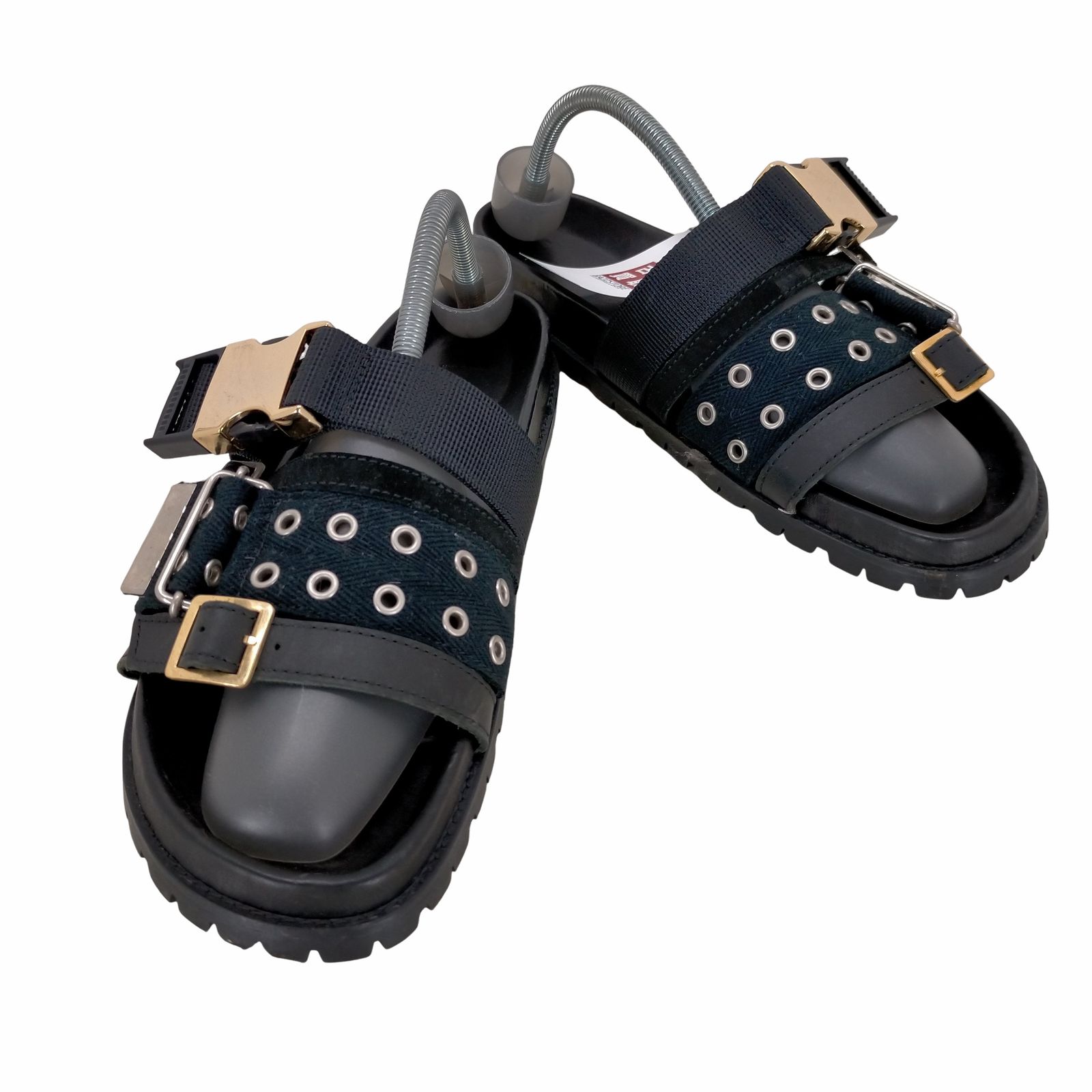 sacai 2020SS Black Belted Sandals使用感あり箱に汚れあり