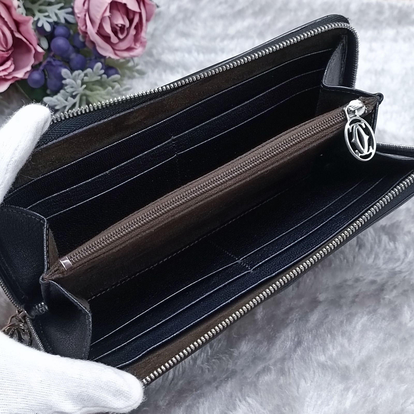カルティエ 長財布 Cartier 》 カルティエ 長財布 レ・マスト ラウンドファスナー