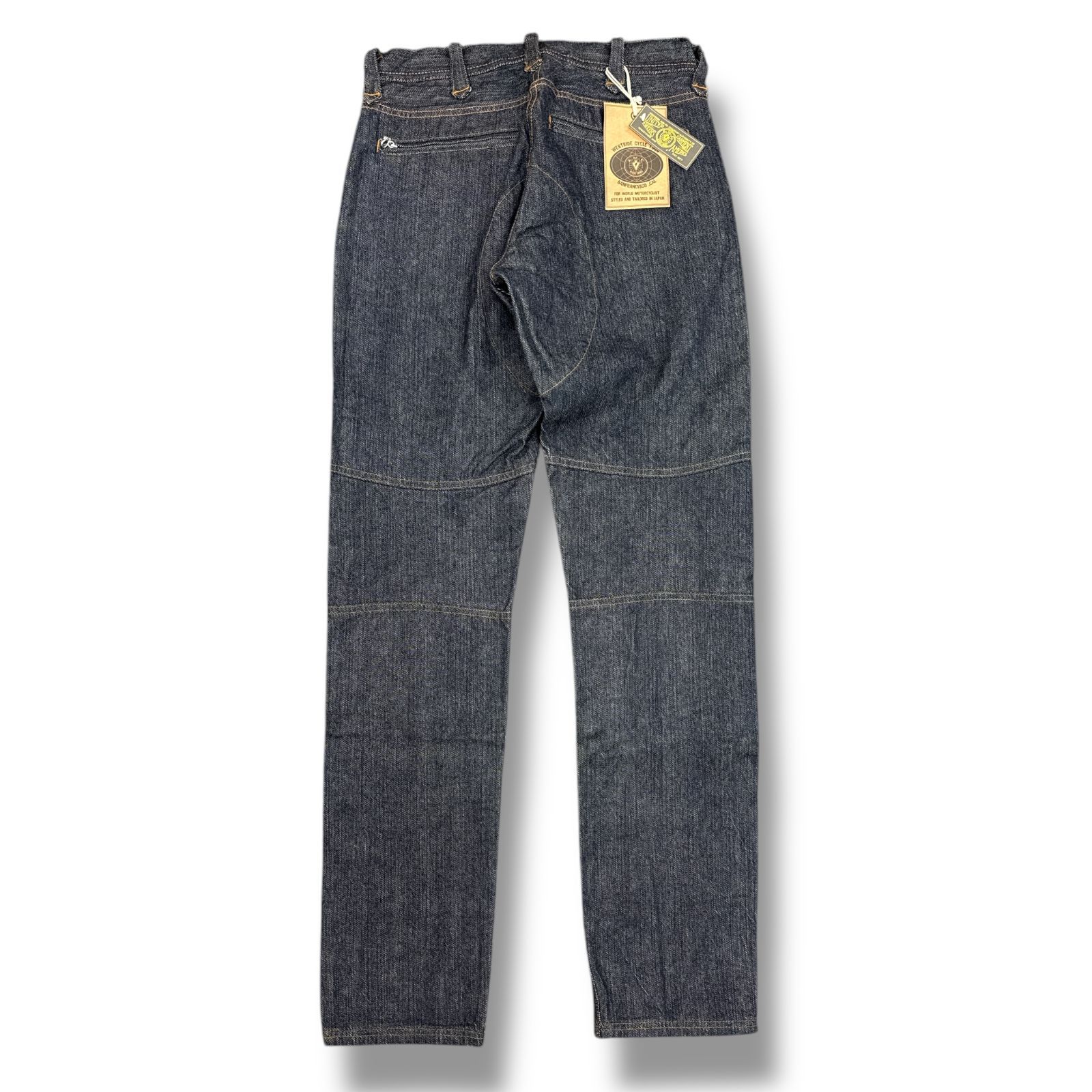 参考上代27500円 未使用品 WESTRIDE MOTO PANTS モトパンツ デニム