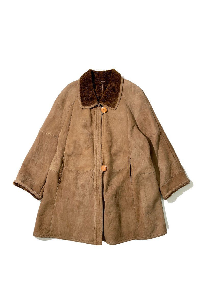 80´s vintage Made in ITALY Shearling mouton coat イタリア製