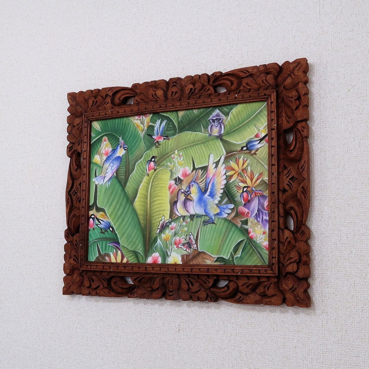 ベトナム製 宝石絵画「白鳥のいる庭園」 ベトナム製 宝石絵画「白鳥のいる庭園」