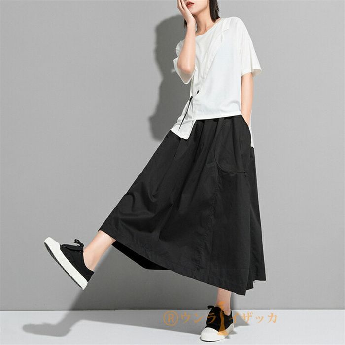 アシンメトリー Tシャツ レディース 春夏 半袖 異素材 配色 切替