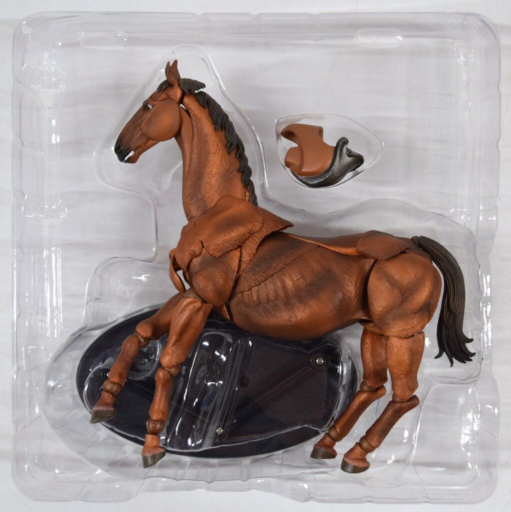 タケヤ式自在置物　馬 Amazon.co.jp: 海洋堂 タケヤ式自在置物 馬 着彩 約180mm PVC&ABS製