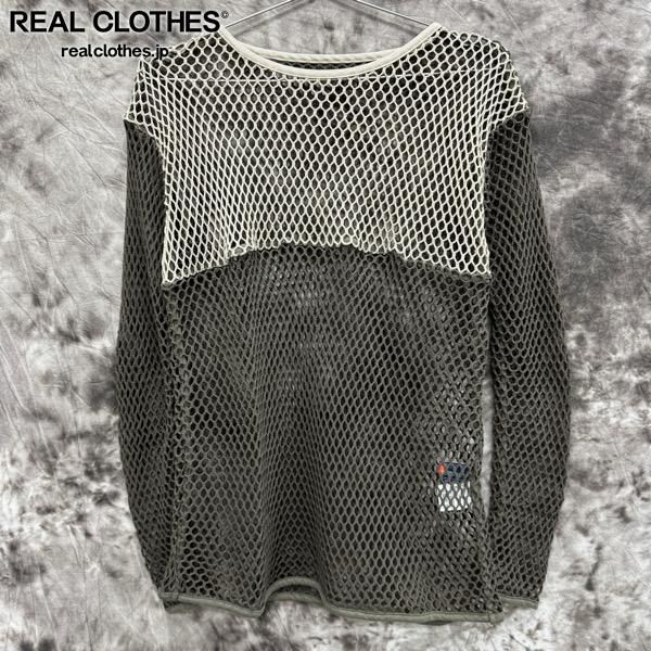 blackmeans 2tone Mesh Long Sleeve Shirts