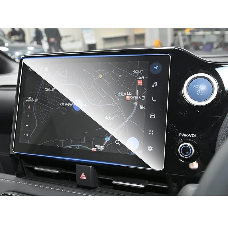 ruiya 強化ガラス 2022 トヨタ 新型ヴォクシー 90系 専用 10.5インチ ディスプレイ フィルム ヴォクシー90系 ナビ 保護フィルム 新開発AFロータス効果 カーナビ 保護フィルム 9H カスタムパーツ キ
