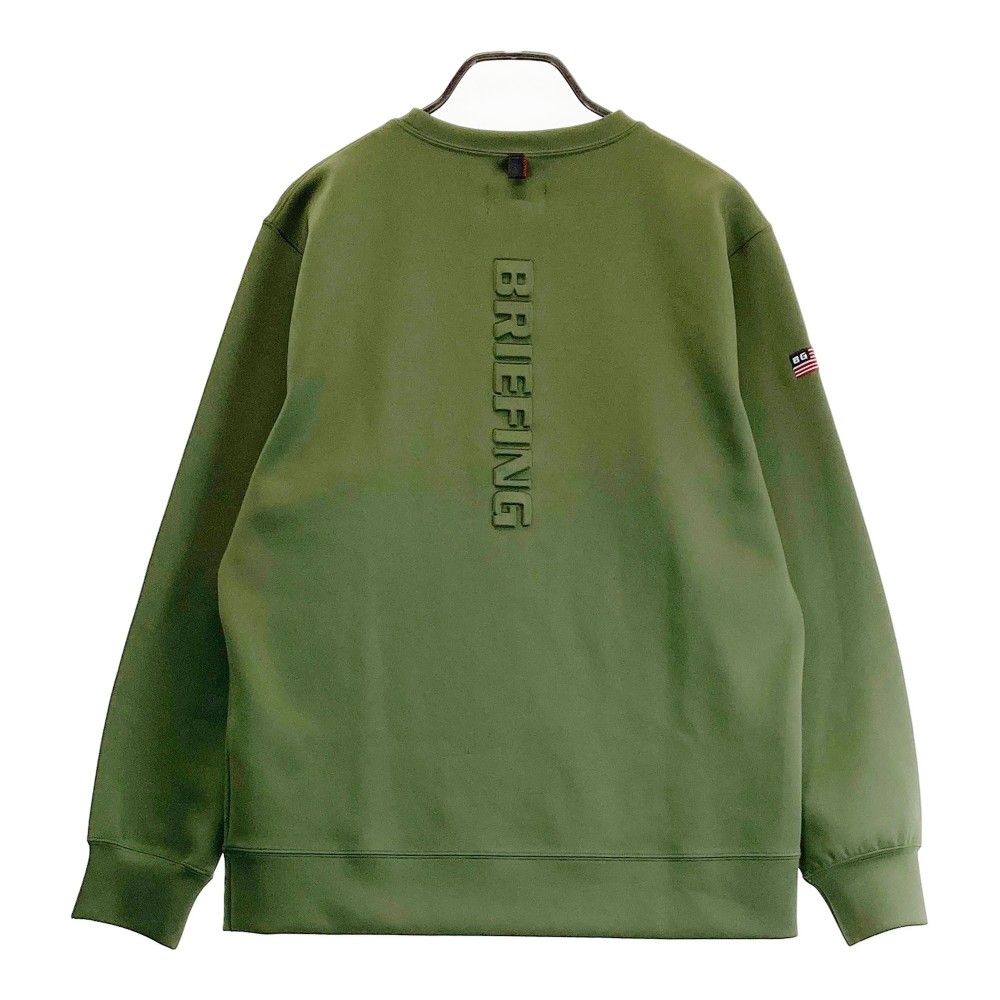 【超美品】BRIEFING ブリーフィング スウェット ゴルフ 3D カーキ BRIEFING 3D LOGO CREW NECK トレーナー カーキ 【公式通販】