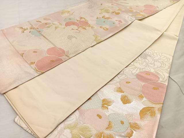 平和屋着物○全通柄袋帯 鹿の子文 正絹 逸品 DAAU9118fe （平和屋着物  