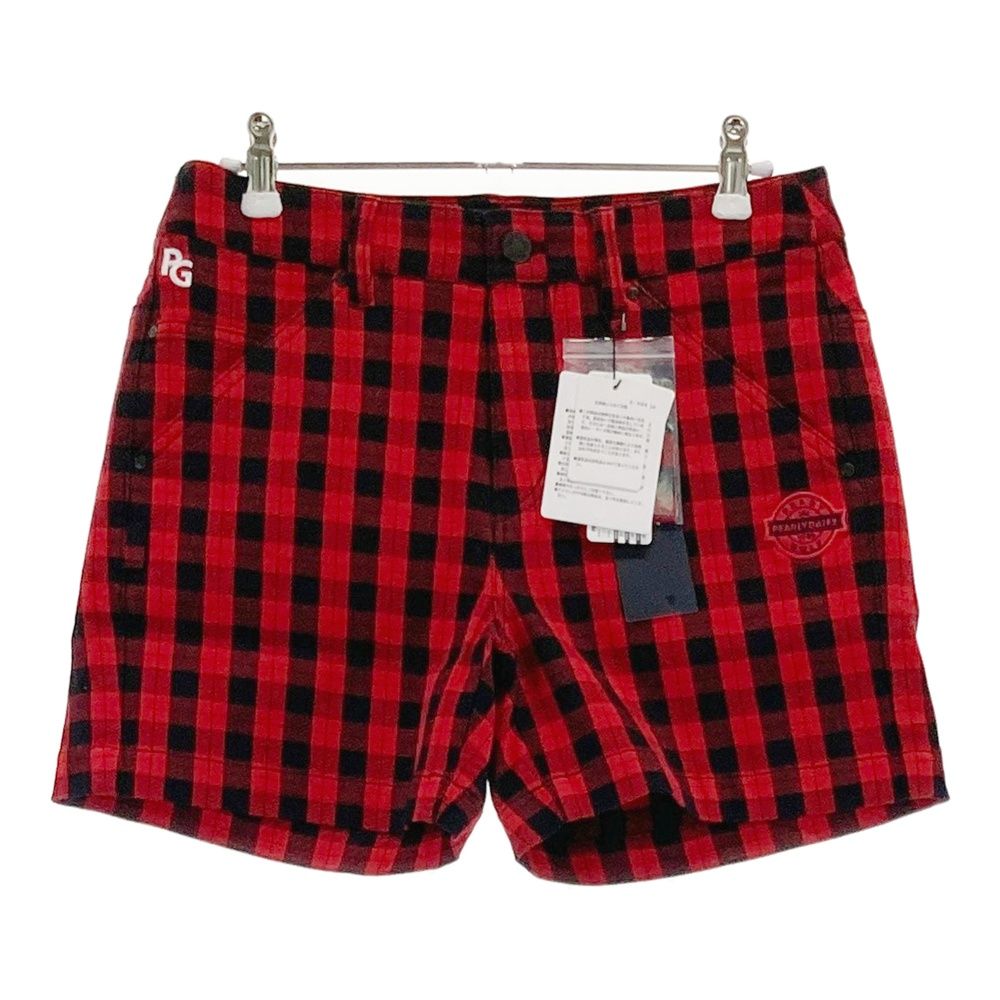 パーリーゲイツ】パンツ 6 グリーン 綿 ゴルフ ストレート プリント