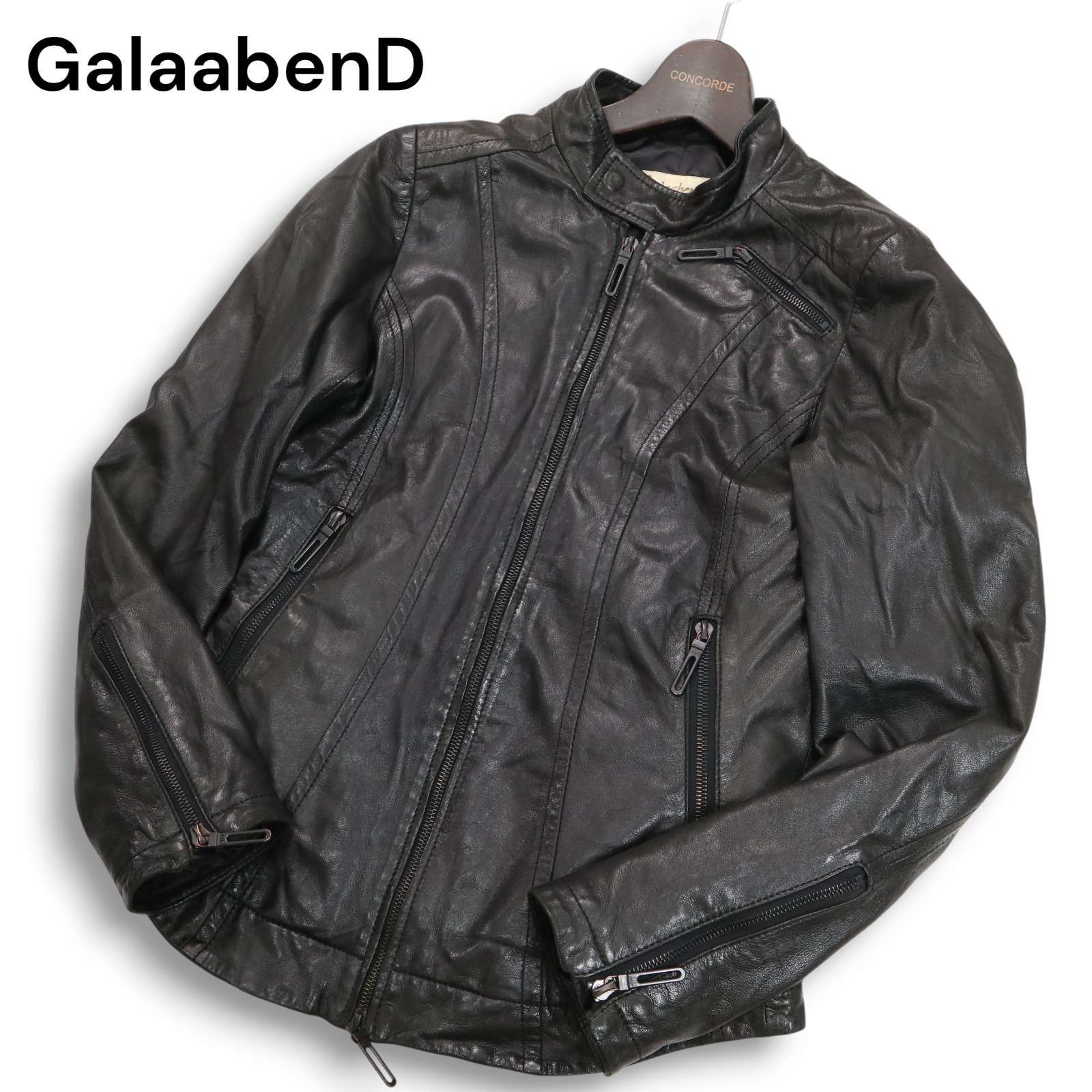 GalaabenD ガラアーベント 羊革☆ ラム レザー シングル ライダース