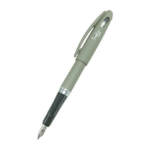 まとめ 紀寺商事 万年筆 トラディオプラマン ユーログレイ ブルーインク ユーログレイ TRF92N ×3セット