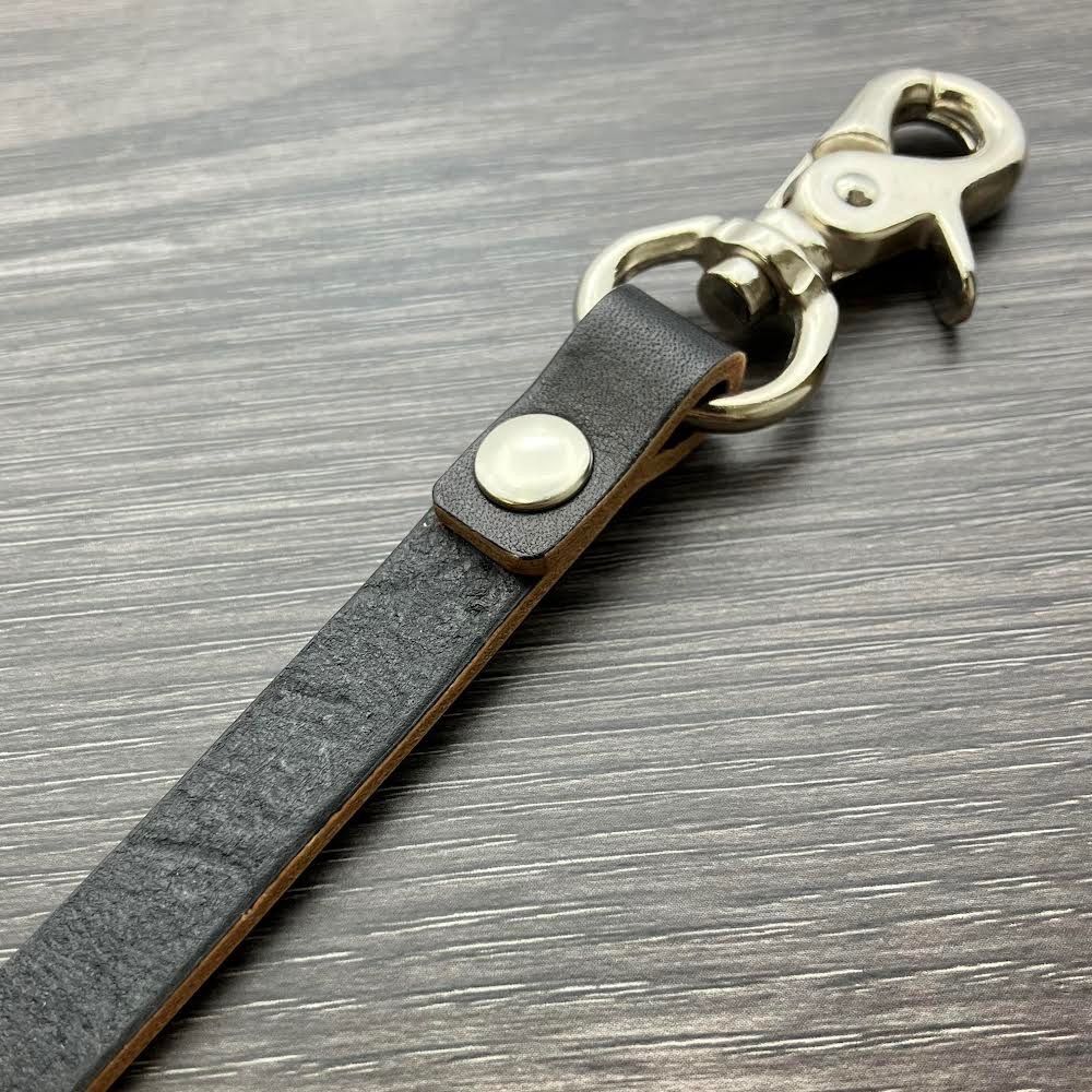 ヌメ革 ブラック 黒 レザー ウォレットコード ウォレット