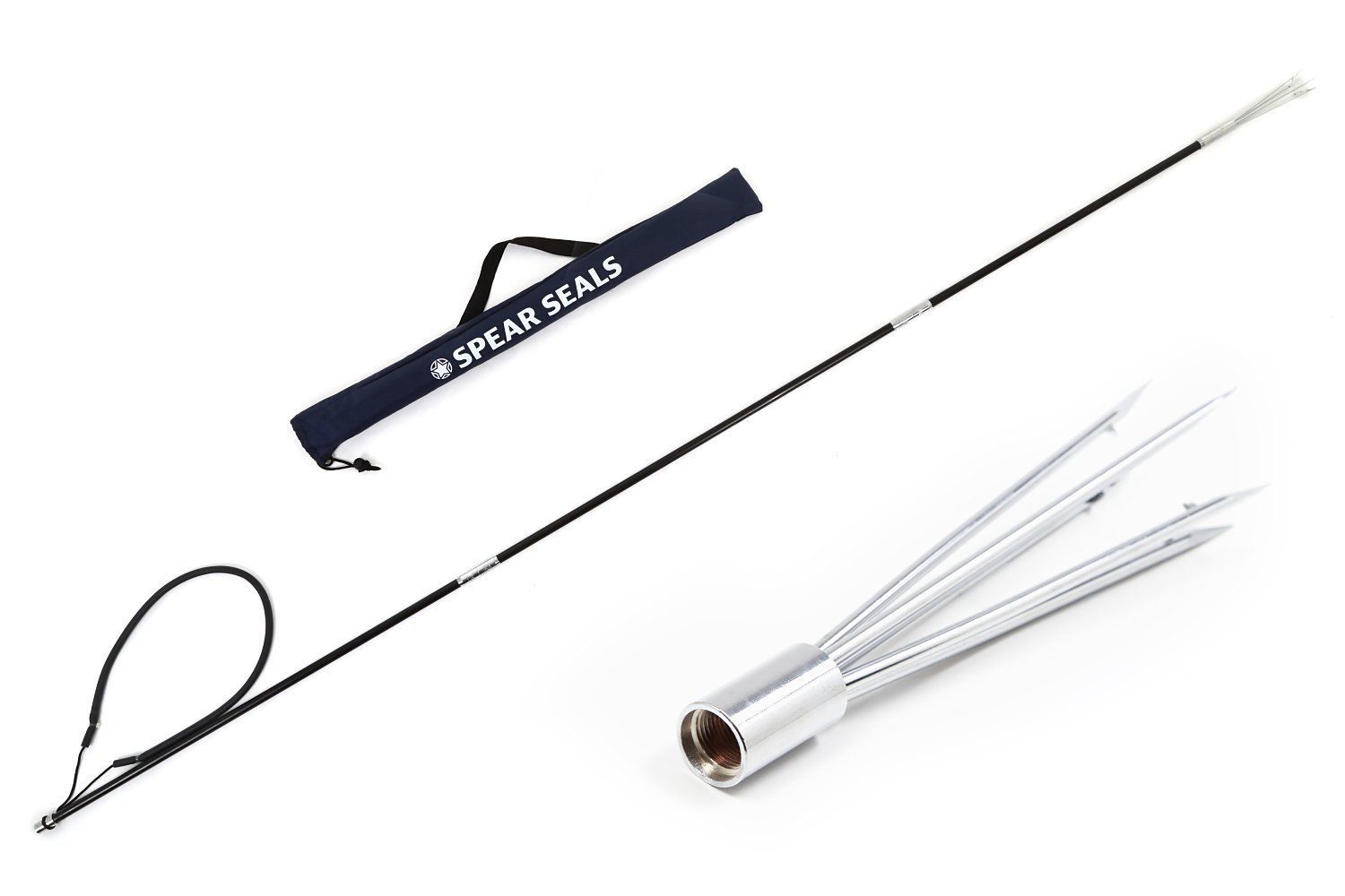 在庫 SPEAR SEALS モリ 4点セット 収納バック付き 3ピース 日本ブランド 205 cm 組み立ても収納も簡単 耐久性 耐水性 魚突き モリ突き スピアフィッシング 手モリ モリ先 ダイビング スピアシールズ