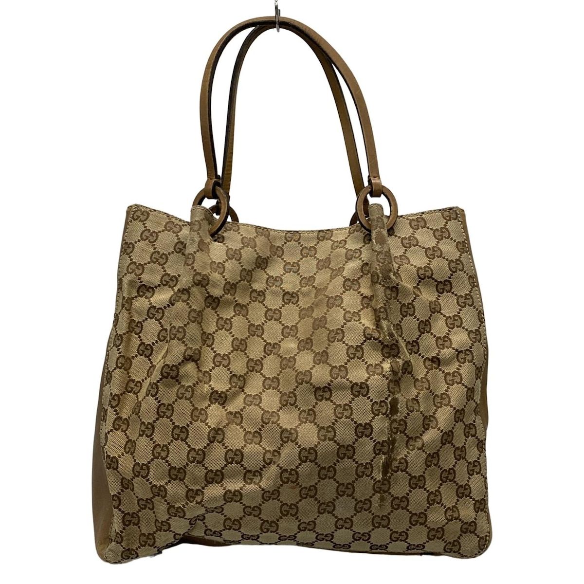 GUCCI(グッチ) トートバッグ GG柄 101920 ベージュ×ライト