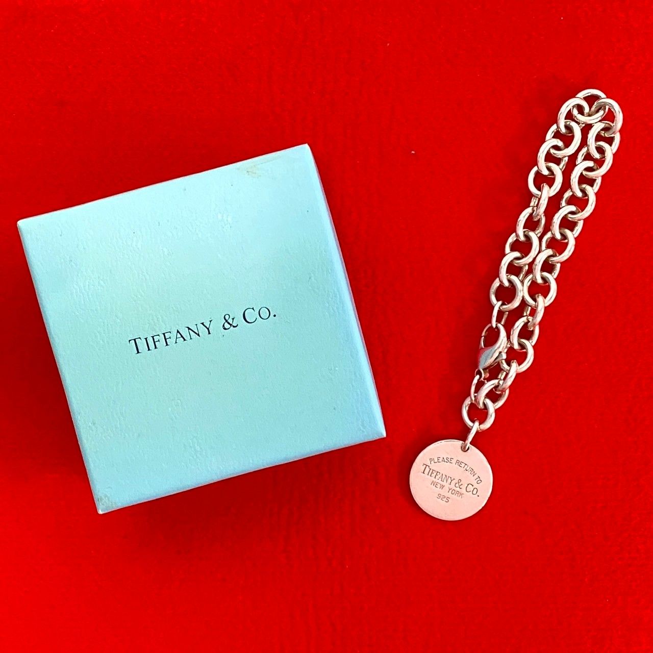 極 美品 TIFFANY&Co. ティファニー リターントゥ ブレスレット