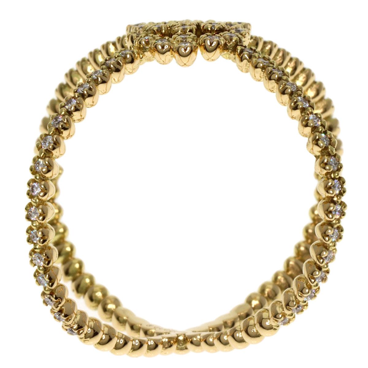 GUCCI グッチ GG ランニング ダイヤモンド #15 リング・指輪 K18YG  