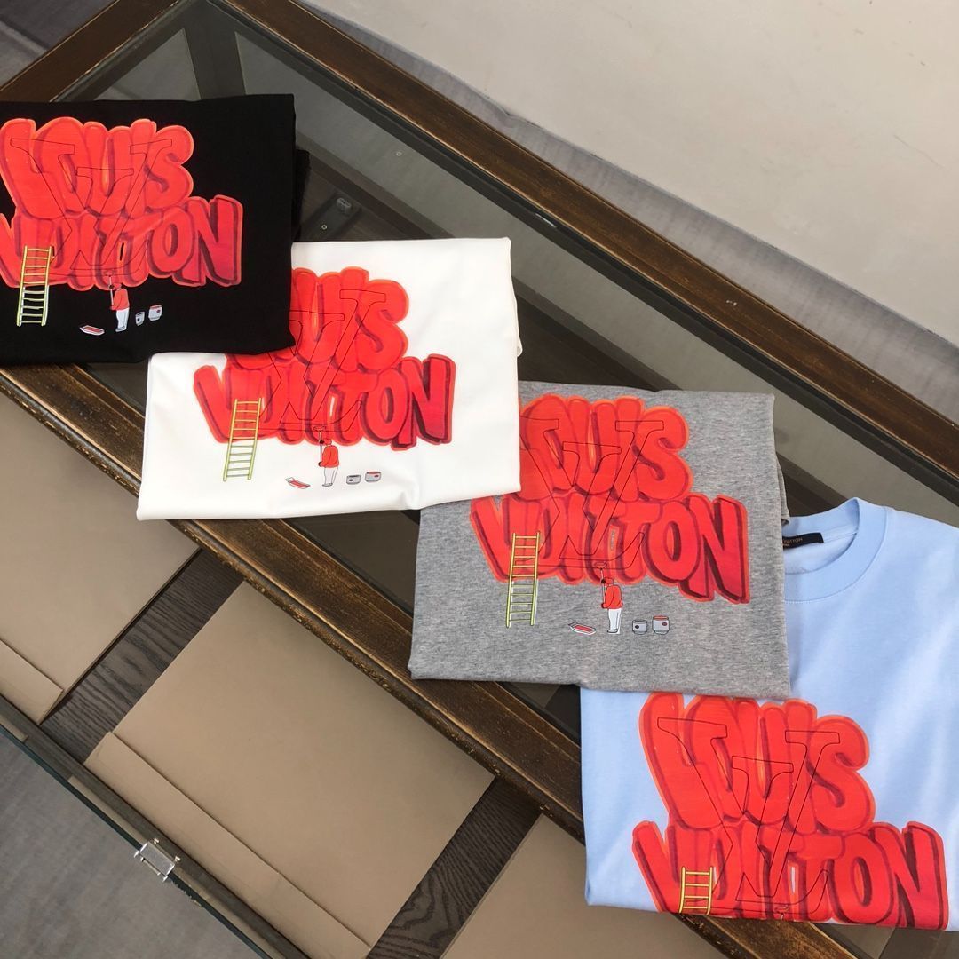 【快適な着心地♪】Louis Vuitton★コットンクルーネック Louis Vuitton】コットンシグネチャークルーネック