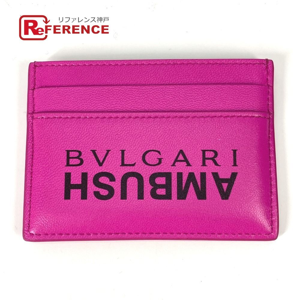 BVLGARI ブルガリ カードケース AMBUSH アンブッシュ コラボ レザー  